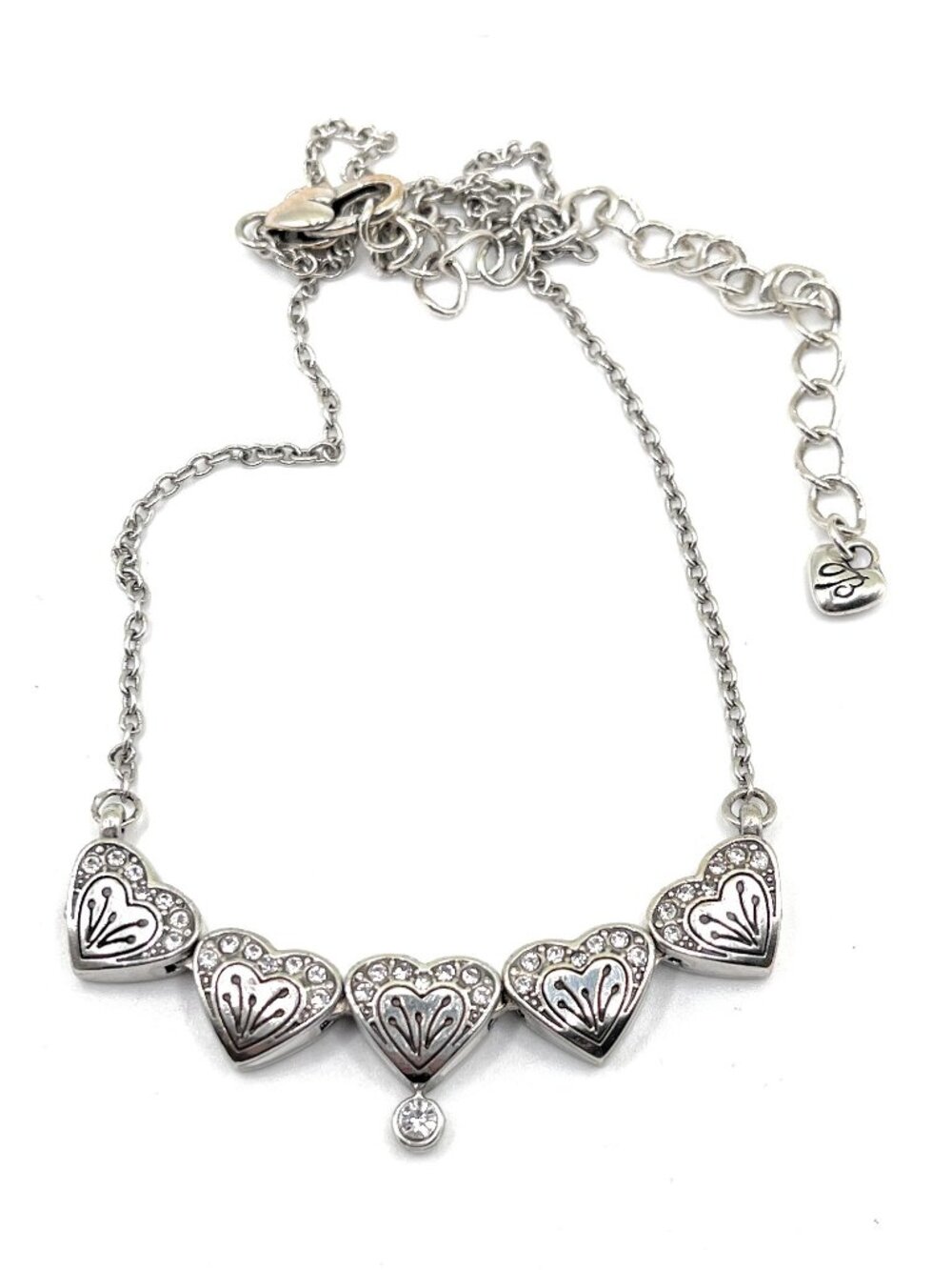 Brighton Heart Convertible Necklace- 4066 18 inches long, can be worn as a conve